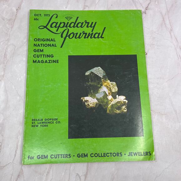 None Other - Dekalb Diopside St. Lawrence Co NY - Lapidary Journal Magazine - Oct 1973 M26